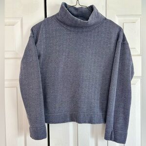 Vineyard Vines Navy Mock Neck Sweater